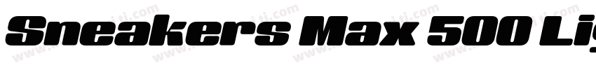 Sneakers Max 500 Light Obl字体转换